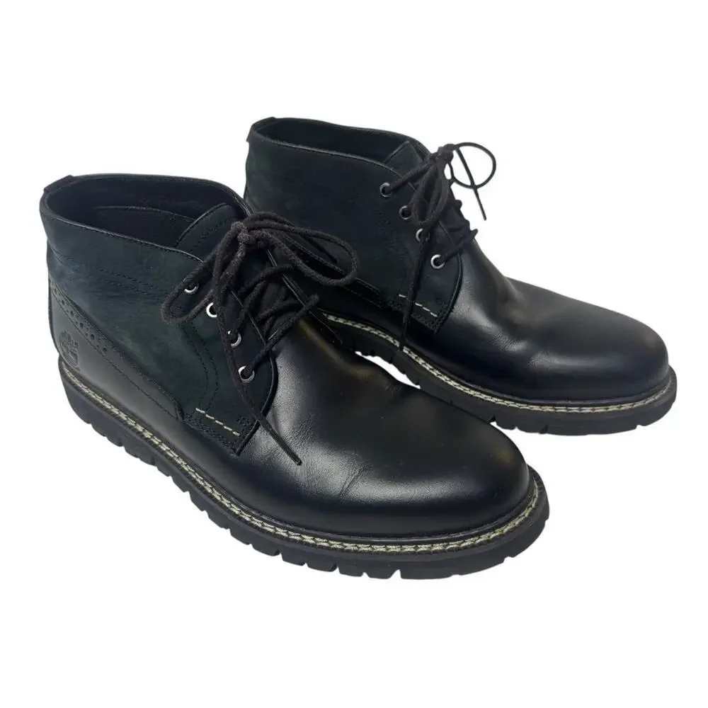 TIMBERLAND Britton Hill Chukka Boots TB0A1MDY001 Black Waterproof Comfort Sz 9